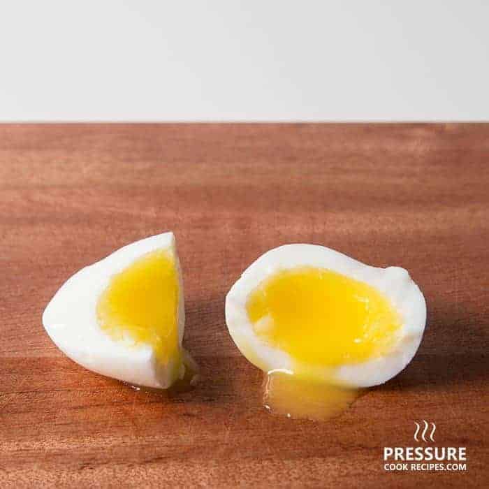 6 minutes pressure cooker soft boiled egg pressurecookrecipes.com
