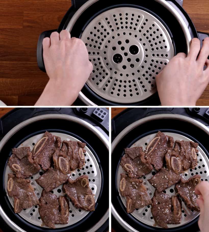 Air Fryer Beef Short Ribs  #AmyJacky #InstantPot #AirFryer #recipe #korean #asian #beef #ribs