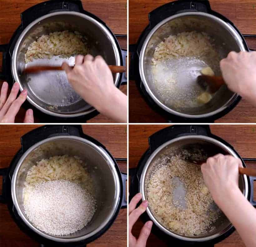 Instant Pot Arborio Rice: toast arborio rice in Instant Pot  #AmyJacky #InstantPot #PressureCooker #rice #sides #vegetarian