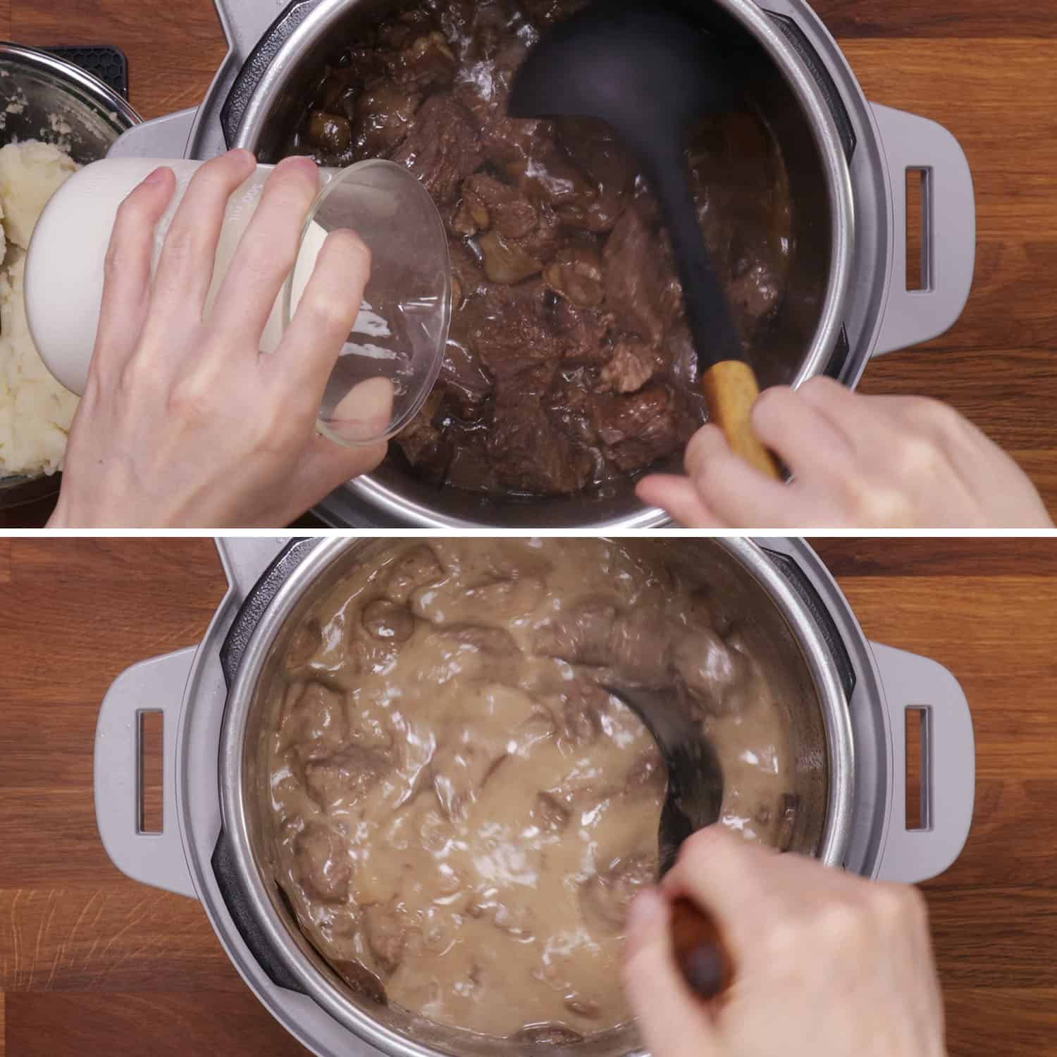 how to make beef tips gravy