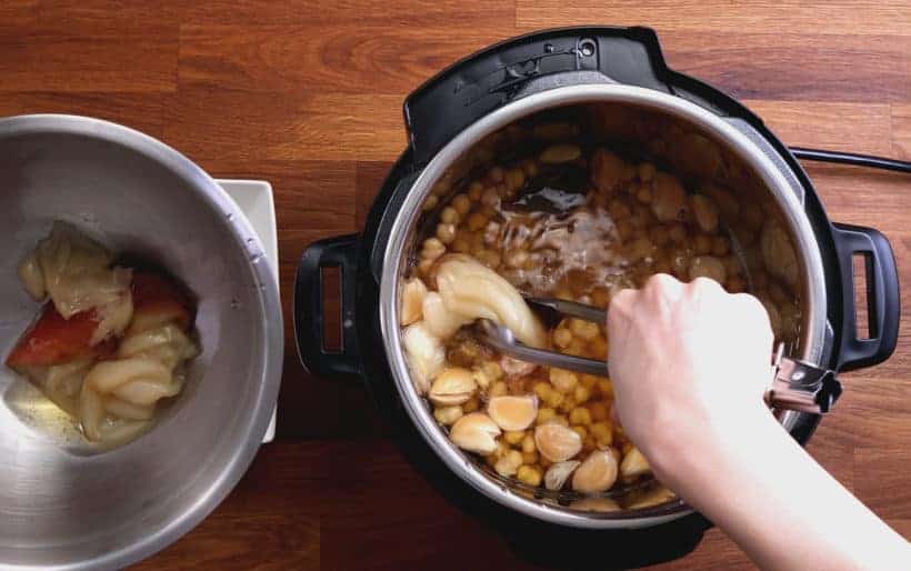 Instant Pot Chickpeas | Pressure Cooker Chickpeas: remove onions in Instant Pot Pressure Cooker  #AmyJacky #InstantPot #PressureCooker #recipes #vegan #GlutenFree #vegetarian