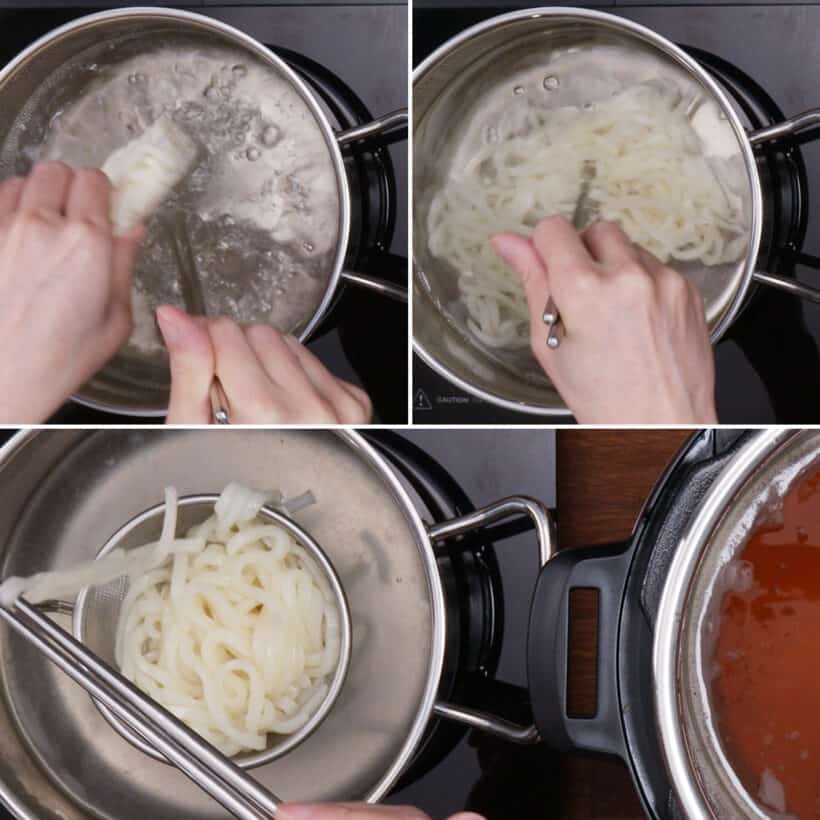 cook frozen udon noodles