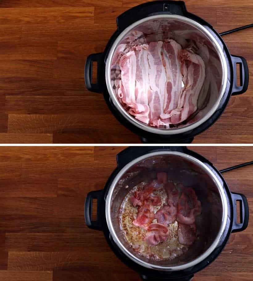 Crisp bacon in Instant Pot