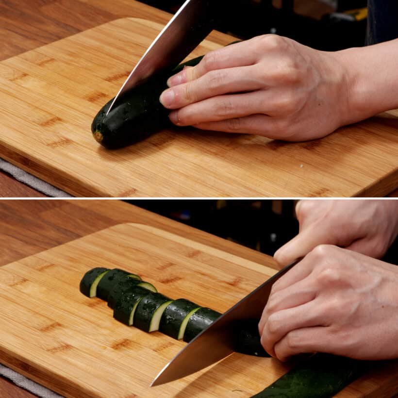how to cut zucchini  #AmyJacky