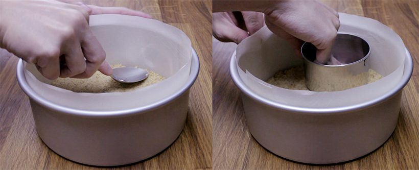 How to make an even graham cracker crust