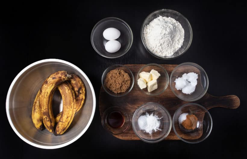 Instant Pot Banana Bread Recipe Ingredients  #AmyJacky #InstantPot #PressureCooker #recipes #cake