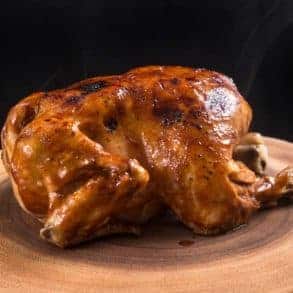 Instant Pot BBQ Whole Chicken Recipe (Pressure Cooker Whole Chicken): Make this 4-ingredient Life-Changing Instant Pot Whole Chicken in 3 Easy Steps! Tender, juicy chicken glazed with caramelized BBQ sauce. Super easy weeknight meal. #instantpot #instantpotrecipes #pressurecooker #pressurecookerrecipes #chicken #chickenrecipes #wholechicken