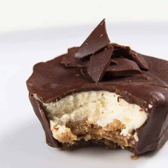 Instant Pot Party Food Recipes: Chocolate Covered Instant Pot Cheesecake Bites