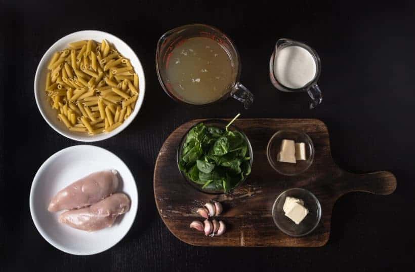 instant pot chicken alfredo ingredients  #AmyJacky #InstantPot #PressureCooker #recipe #chicken #pasta #easy