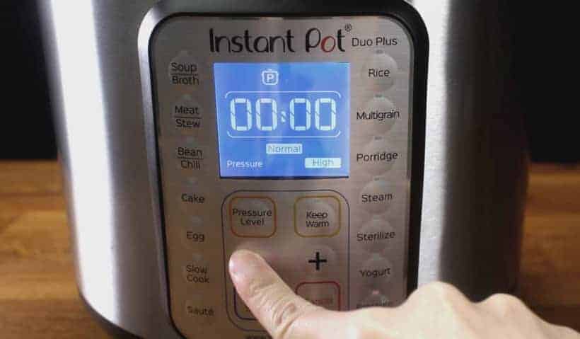 Instant Pot Pressure Cooker High Pressure 0 Minute
