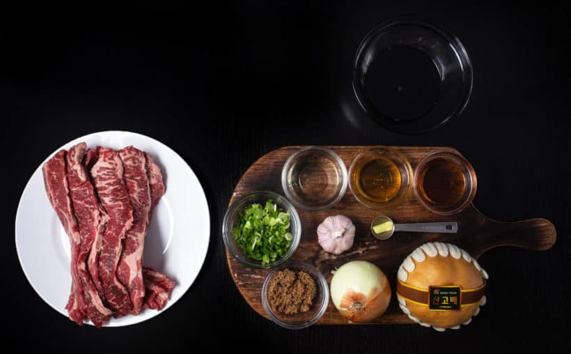 Instant Pot LA Galbi Recipe Ingredients  #AmyJacky #InstantPot #PressureCooker #recipe #beef #korean