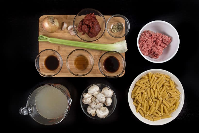 instant pot pasta ingredients