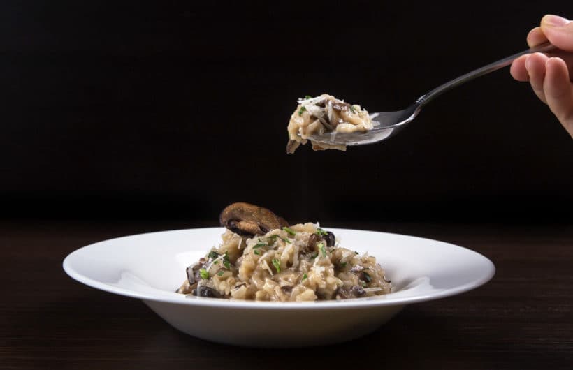 Cook this Easy Delizioso Instant Pot Mushroom Risotto Recipe (Pressure Cooker Risotto). Creamy, luxurious, cheesy risotto with umami mushrooms mixed in al dente arborio rice. So deliciously comforting & satisfying to eat!