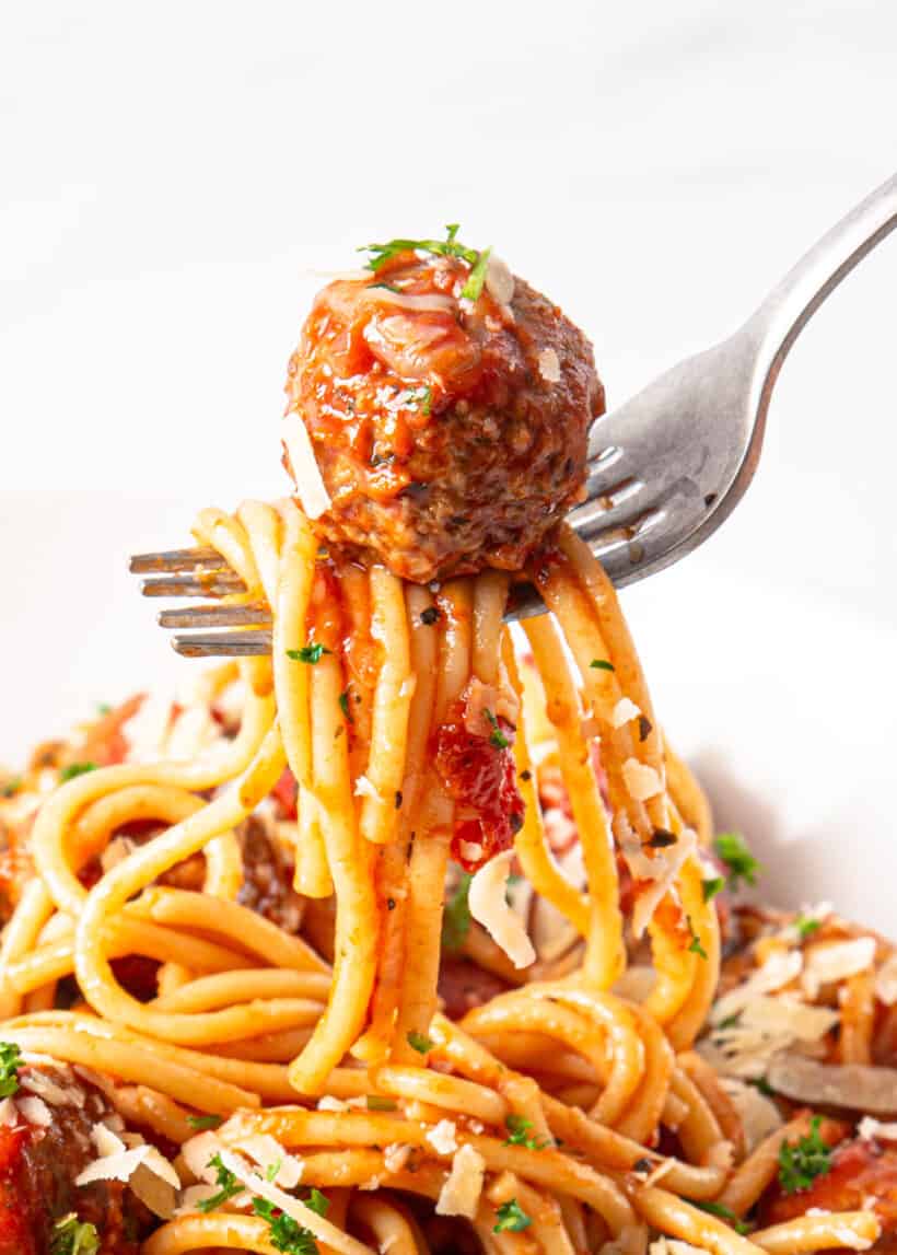 instant pot spaghetti meatballs