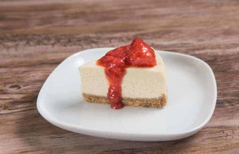 Instant Pot Cheesecake with Strawberry Compote Recipe (Pressure Cooker Cheesecake)