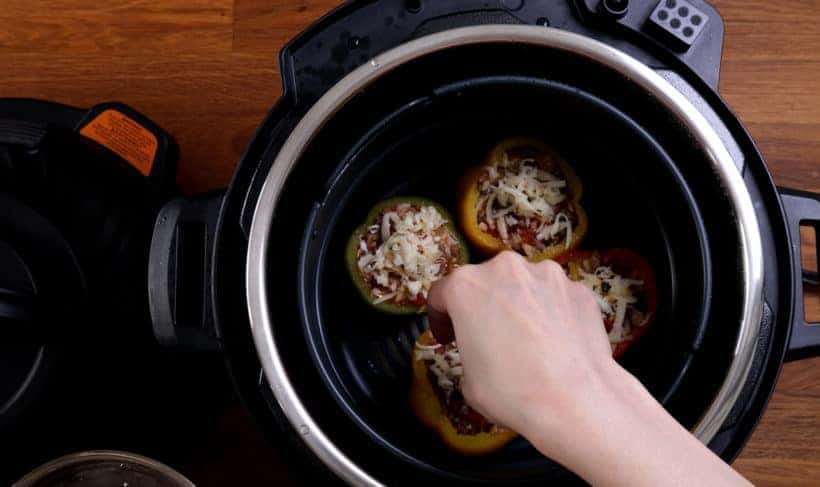 instant pot stuffed bell peppers    #AmyJacky #InstantPot #PressureCooker #recipe #beef #GroundBeef #rice