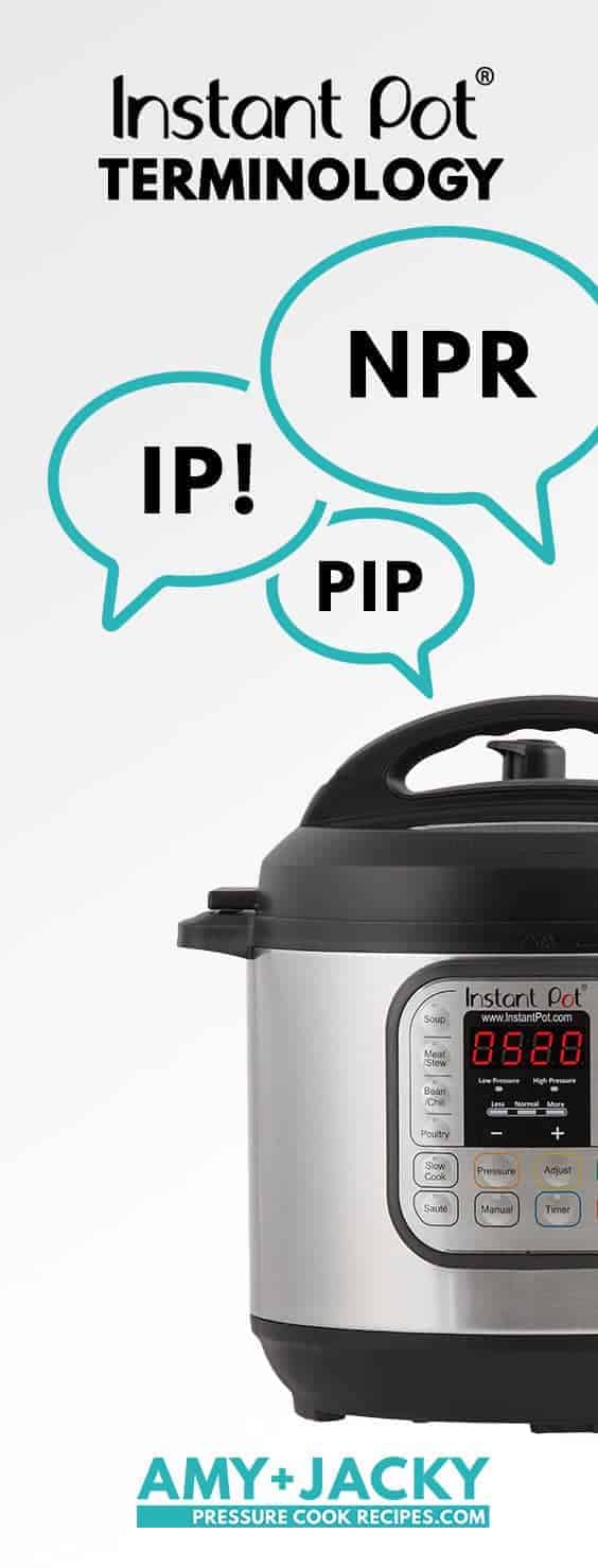 Instant Pot Terminology & Acronyms that will help you learn how to use the Instant Pot, understand Instant Pot Recipes & Manual.