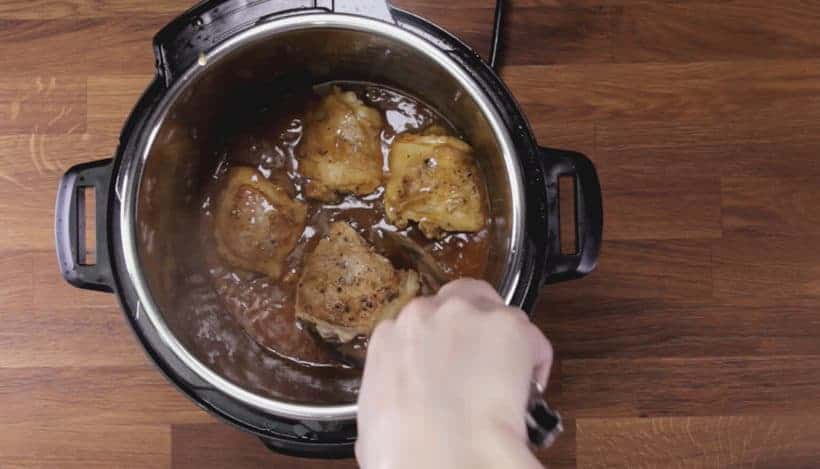 Instant Pot HK Onion Chicken: add browned chicken in Instant Pot Pressure Cooker