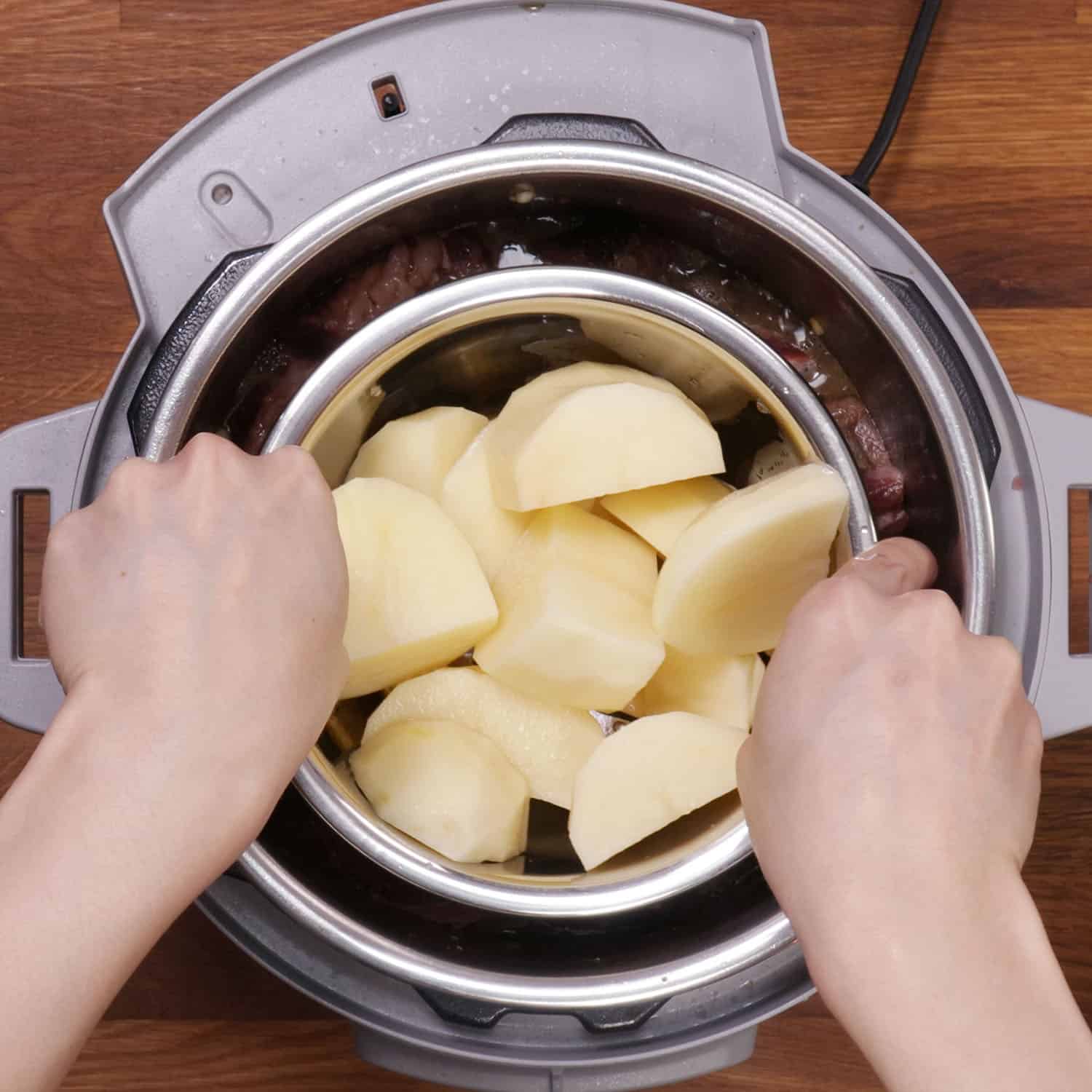 pot in pot mashed potatoes