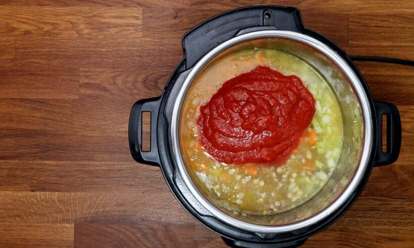 pressure cook lentils in Instant Pot