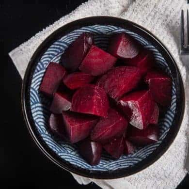 Make Instant Pot Beets Recipe (Pressure Cooker Beets): super easy to make for salads, soups, pickled snacks, desserts, puree, smoothies. Gluten-free, paleo, whole food, vegetarian, vegan.