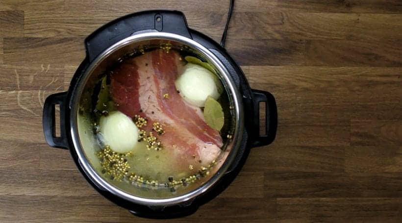 Pressure Cooking Corned Beef in Instant Pot Electric Pressure Cooker