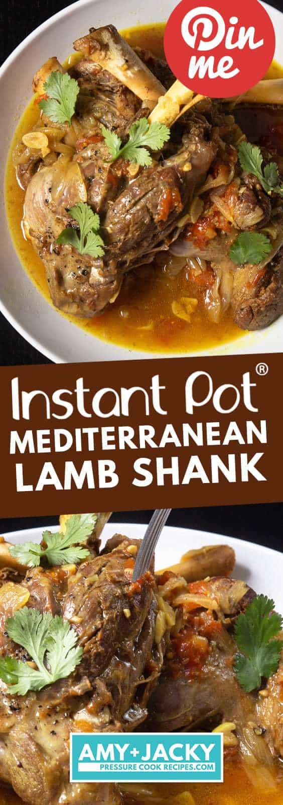 Instant Pot Lamb Shank | Pressure Cooker Lamb Shanks | How to cook lamb shanks | Lamb Shank Recipe | Instant Pot Lamb Recipes | Instant Pot Mediterranean Recipes | Healthy Instant Pot Recipes #recipes #instantpot #lamb #easy #healthy