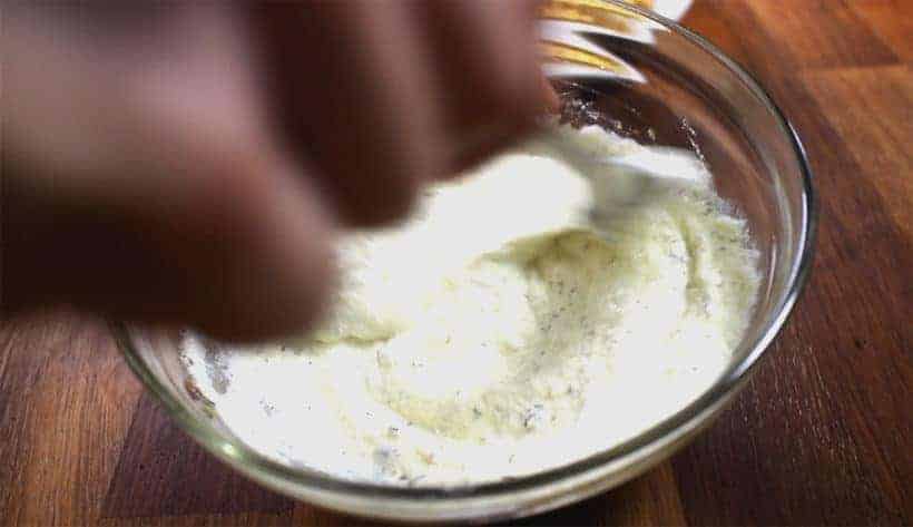Instant Pot Lasagna: make ricotta cheese mixture