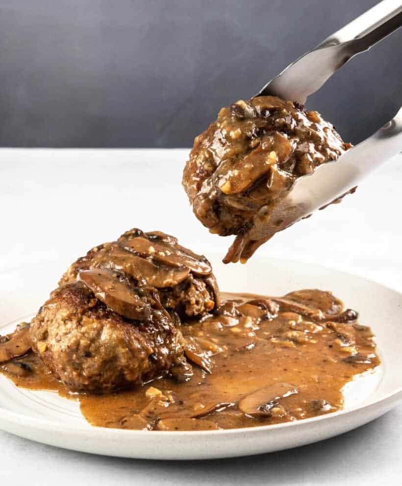 instant pot salisbury steak | pressure cooker salisbury steak | homemade salisbury steak | easy salisbury steak | salisbury steak with mushroom gravy  #AmyJacky #InstantPot #GroundBeef #recipe
