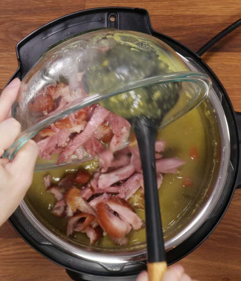 split pea and ham soup instant pot