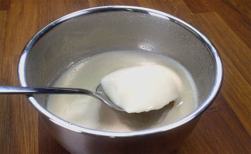 Instant Pot Tofu Pudding Recipe (Pressure Cooker Dou Hua 免石膏粉豆腐花): chill in fridge until Tofu Pudding has set via agar agar powder